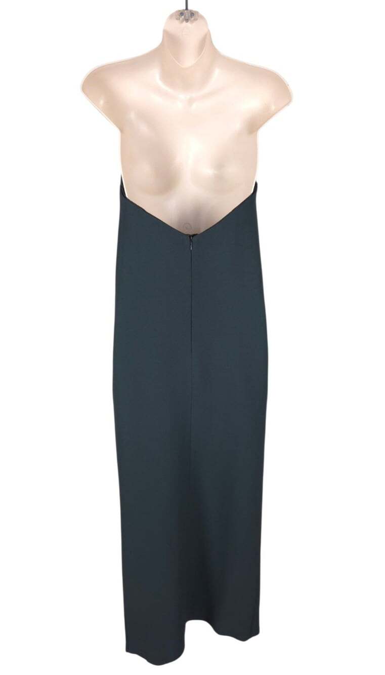 Maison Margiela Tailored Strapless Midi Dress IT 40 US 4 Womens Green NWT $2850 - Picture 6 of 11